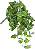 Hollyone Artificial Pothos Hanging Plants 25" Fake Ivy Vine Faux Ivy Pothos Leaves Hanging Plant Greenery for Wall House Room Patio Indoor Outdoor Home Shelf Office Wedding Decor