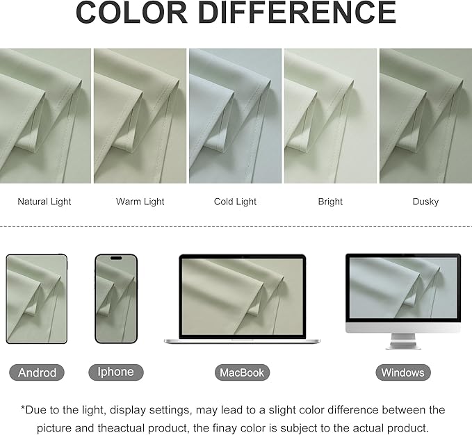 RYB HOME Extra Wide Outdoor Curtains for Patio Waterproof Heavy Duty Thermal Insulated in Summer Full Coverage Privacy for Gazebo, Cabana & Pergola, W100 x L90, Sage Green, 1 Panel