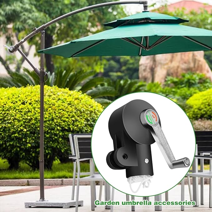 Cantilever Umbrella Parts, Adjustable Patio Umbrella Replacement Parts Umbrella Stand Parts, Suitable for Courtyard Garden and Beaches Umbrella Holder Outdoor Patio Umbrella Holder Rocking Handle