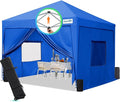 Quictent Privacy 10x10 Pop up Canopy Tent with Sidewalls and Roll-up Ventilated Windows, One Person Easy Setup, Outdoor Commercial Gazebo Shelter Enclosed Waterproof, Bonus 4 Sandbags