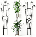 32.6'' Plant Trellis for Potted Climbing Plants Indoor, Rustproof Metal Expandable Plant Supports for Ivy Hoya Monstera Potted Plants,Garden Trellis 2P