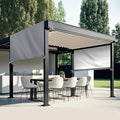 Universal Pergola Replacement Canopy Outdoor Canopy Shade Cover Waterproof Shade Top Cover for Outdoor Patio Porch Backyard(10 x 10 ft,Gray)