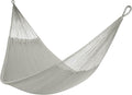Handwoven Hammock by Yellow Leaf Hammocks - Double Size, Fits 1-2 PPL, 400lb max - Weathersafe, Super Strong, Easy to Hang, Ultra Soft, Artisan Made - Color: Grey