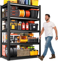 Garage Shelving-2050 lbs 5 Tier Storage Shelves,Adjustable Heavy Duty Metal Shelving Unit and Storage Large Rack,Utility Steel Shelf for Warehouse Industrial Pantry Basement Organizers 71"x46"x20"
