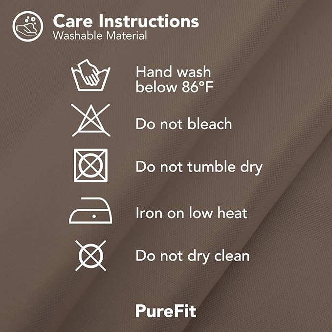 PureFit Outdoor Curtains for Patio Waterproof Weatherproof, UV Resistant Outside Curtains for Gazebo, Front Porch, Pergola, Sun Blocking Privacy Curtain, 52 x 84 inch, 1 Panel, Camel