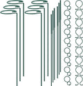 Plant Stake Support - 6 Pack Adjustable Height 12" or 24", Garden Support Stake Plant Cage Support Rings, Single Stem Plant Support Stakes, for Flowers Amaryllis Tomatoes Peony Lily Rose (24inch)