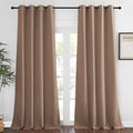 NICETOWN Blackout Window Curtain Extra Long - (W52 x L120, Cappuccino, 1 Piece) Thermal Insulated Soft Curtain Panel for Living Room Window Treatment Drape