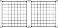 VIVOSUN 4 x 4Ft. Elastic Trellis Netting with 4 Hooks for Climbing Plants, Vegetables, Fruits, and Flowers, 2-Pack