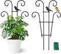 Coomin 14.5 Bird Indoor Plant Trellis for Potted Plants, Small Metal House Plant Trellis for Climbing Plants, Climber Plant Support for Hoya Pothos Ivy, 2p