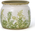 Flower Pot,Vintage Ceramic Pot for Planter with Drainage Holes, 6.29 inch Ice Crack Glazed Indoor Planters Pot for Indoor,Tucan Home Decor,Gardening Gifts (French Country)