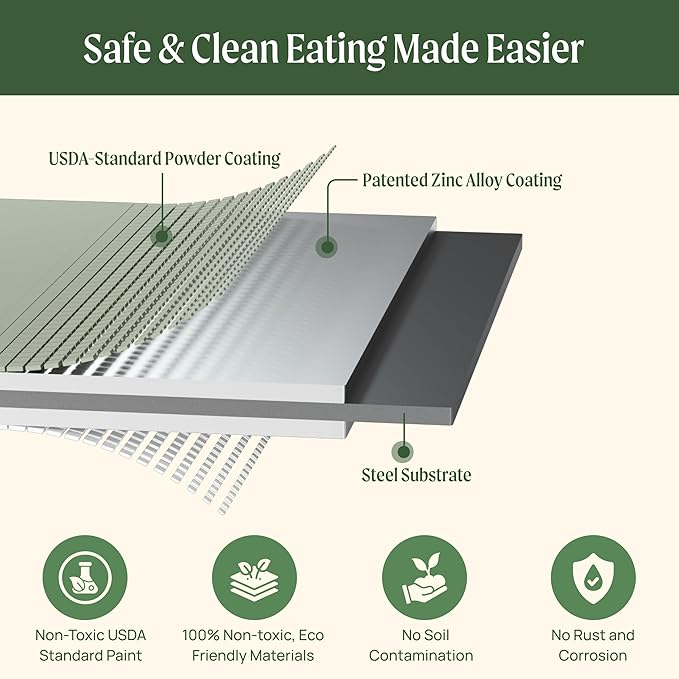 32" Extra Tall Raised Garden Bed Kits, 3.5 x 5 x 2.7ft Raised Planter Box Outdoor, 2 x 6.5 x 2.7ft Deep Root 6 in 1 Modular Metal Raised Beds for Gardening Vegetables Flowers Fruits - Sky Blue