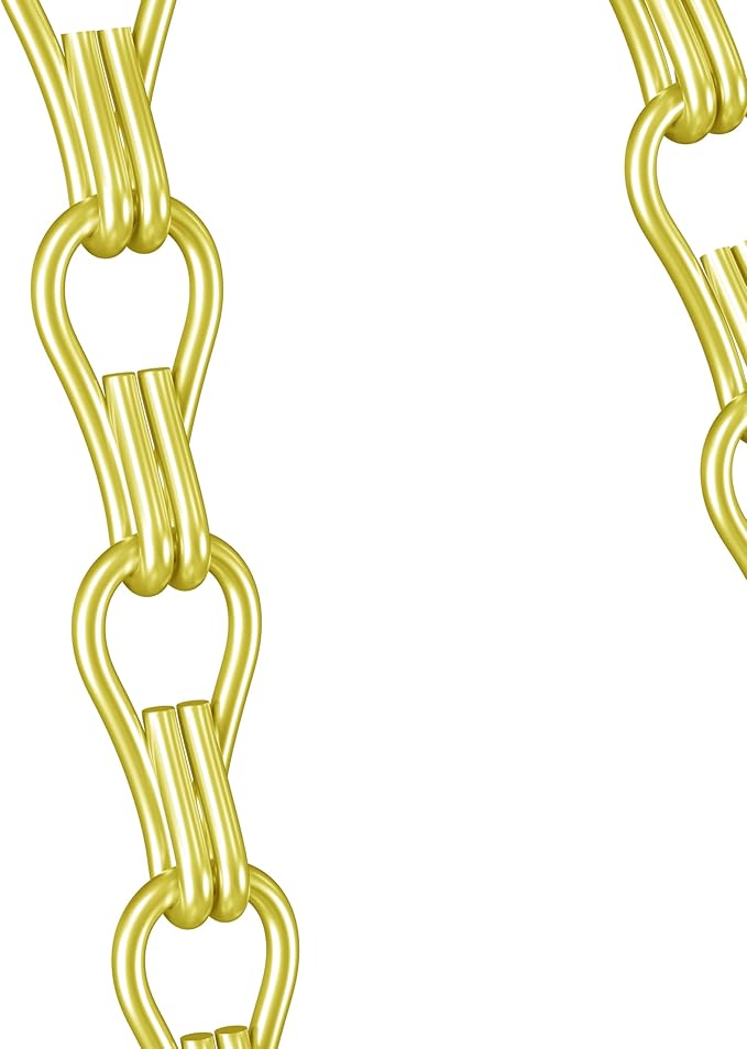 garini 6 Pack, 23 Inch Hanging Baskets Chain, Gold Hanging Chains with Hooks, Replacement Plant Hangers for Planters, Bird Feeders and Lanterns