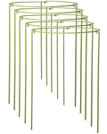 5-Pack Heavy Duty Plant Support Stakes, Metal Plant Ring Cages for Indoor Outdoor Plants, Adjustable Garden Stakes for Peonies, Monstera, Pothos, Hydrangea, Vines & Potted Plant (8" W x 14" H)
