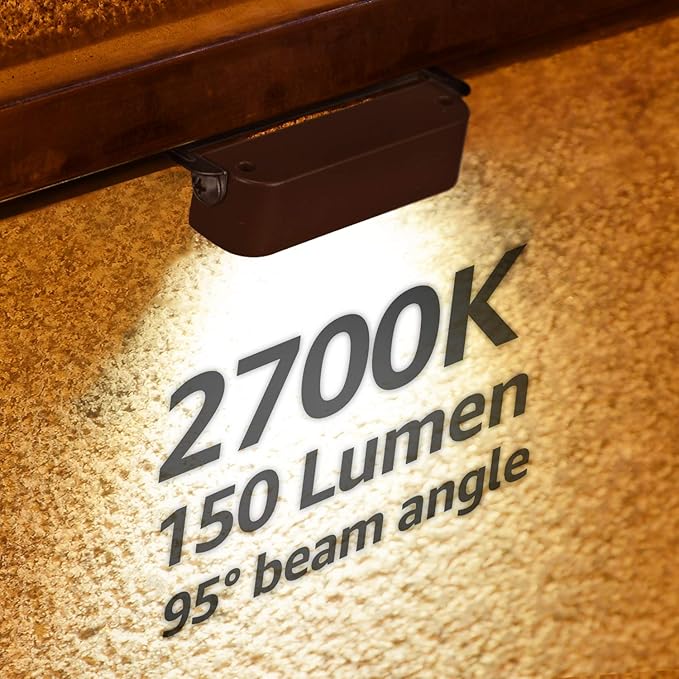 LEONLITE 8-Pack Premium Series 4 Inch 2W LED Retaining Wall Lights Swivel, Hardscape Lighting Low Voltage, LED Landscape Lights, 12V Hardscape Paver Light, Outdoor Step Light, 2700K Soft White, ETL