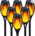 IkeeRuic Solar Lights Outdoor, Solar Torch Light with Flickering Flame for Outdoor Decor, Solar Garden Lights, Waterproof Outdoor Lighting, Flame Torches for Outside Patio Pathway Yard Decorations