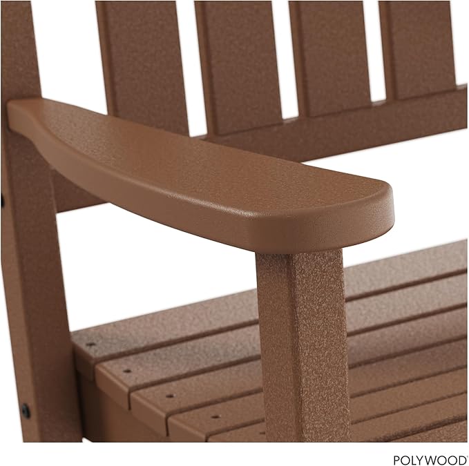 POLYWOOD Presidential Rocking Chair in Teak