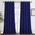 NICETOWN Blackout Window Curtain 95 inch Length - Room Darkening Thermal Insulated Grommet Large Window Treatment Light Blocking for Bedroom/Doorway (Navy Blue, 1 Panel, W52 x L90)