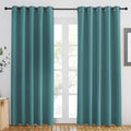 NICETOWN Sea Teal Blackout Curtains 84 inch Length, Grommet Top Room Darkening Drapes for Bedroom Living Room, Light Blocking Window Covering for Privacy (W66 x L84 Inch, 1 Panel)