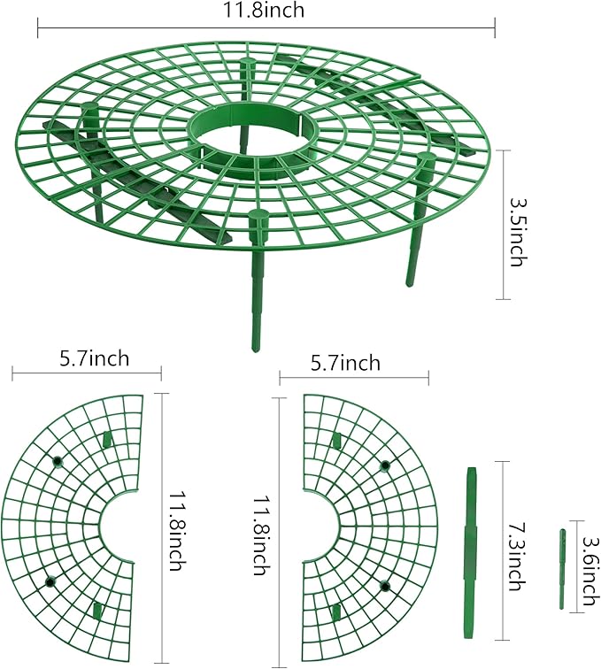 Iceyyyy 10 Pack Strawberry Plant Support - Large Size Strawberry Growing Racks - Strawberry Growing Frame for Keeping Garden Strawberry Clean