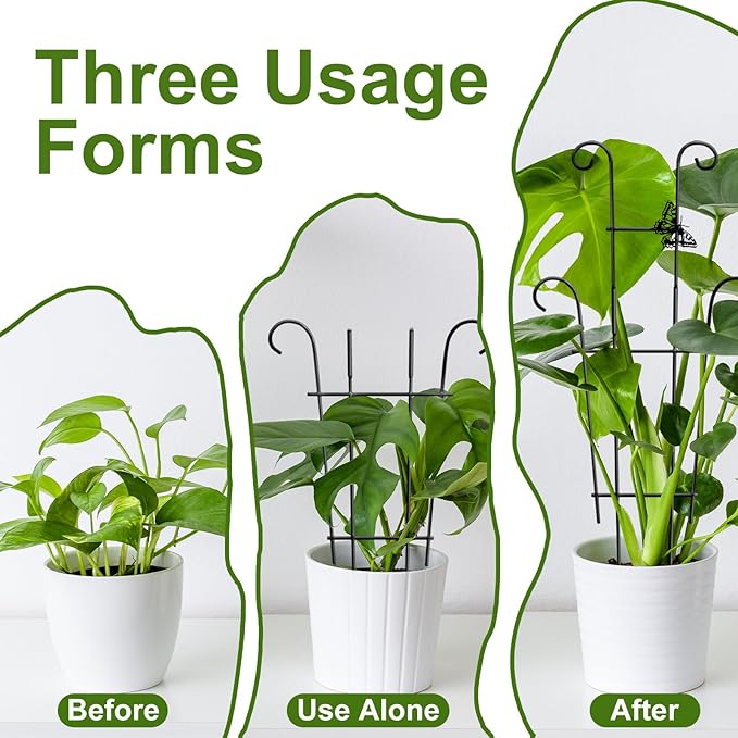23in Plant Trellis Indoor, Trellis for Potted Plants with Butterfly, Garden Trellis Climber Support for Climbing Plants Pothos Hoya Vine