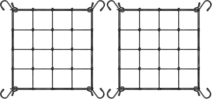 VIVOSUN 2 x 2Ft. Elastic Trellis Netting with 4 Hooks for Climbing Plants, Vegetables, Fruits, and Flowers, 2-Pack