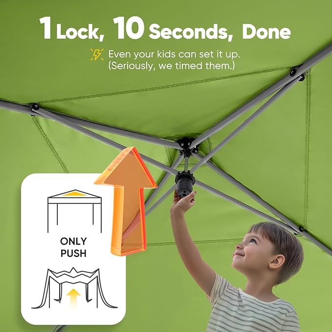 Quictent Privacy 10x10 Pop up Canopy Tent with Sidewalls and Roll-up Ventilated Windows, One Person Easy Setup, Outdoor Commercial Gazebo Shelter Enclosed Waterproof, Bonus 4 Sandbags