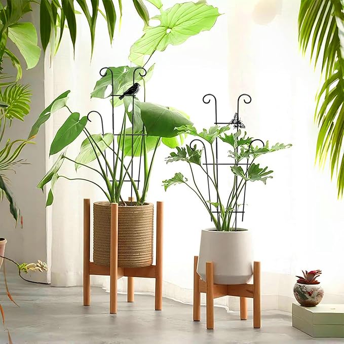 23in Plant Trellis Indoor, Trellis for Potted Plants with Butterfly, Garden Trellis Climber Support for Climbing Plants Pothos Hoya Vine