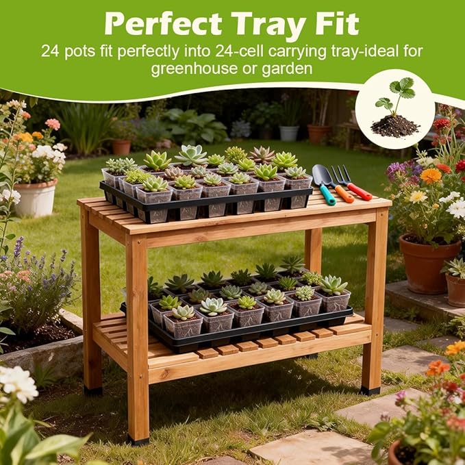 120 Packs Square Clear Nursery Pots with Drainage, 2.7 Inch Plastic Seedling Pots for Indoor Plants, Thickened Small Transplant Pot for Seed Starting Succulents Vegetables Lettuce Flowers
