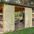 SpaceDresser Waterproof Outdoor Sheer Curtains for Patio - 2 Panels Rod Pocket Indoor Voile Sheer Curtain for Living Room,52W x 84L inch, Sage Green