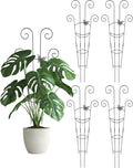 Metal Butterfly Trellis for Climbing Plants Indoor, 4 Pack 30 Inch Taller Garden Trellis for Potted Plants, Monstera Plant Support Stakes for Ivy Pothos Hoya Flower Outdoor (Black)