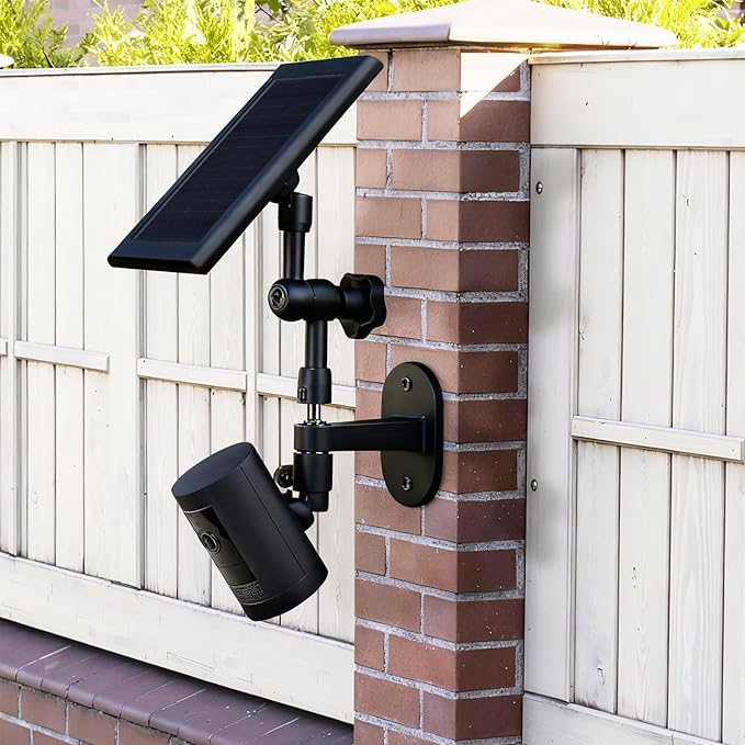 2-in-1 Wall Mount for Solar Panel, Stick Up Cam Battery, Spotlight Cam and Spotlight Cam Plus/Pro(Battery), Adjustable Angle to Get Maximum Sunlight for Your Solar Panel