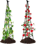 Lalahoni Garden Trellis for Climbing Plants, 67inch Tall Garden Obelisk Trellis for Climbing Potted Plant Outdoor Support Vine Flower Rose Vegetable Tomato Cucumber Trellis, Lightweight, 2 Pack