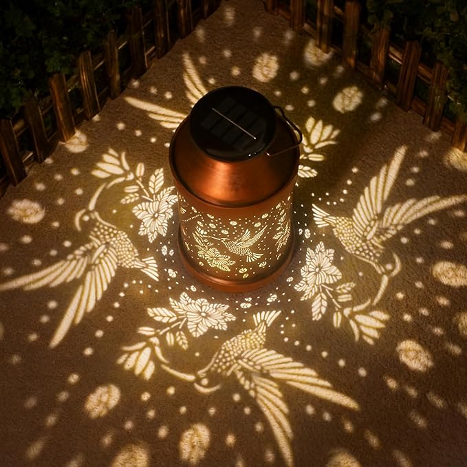 Mothers Day Gifts for Mom Grandma - Birthday Gifts for Women, Hummingbird Solar Lights Outdoor - Mothers Day Gifts, Solar Lanterns Outdoor Waterproof Garden Decor for Outside