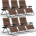 Nestl Zero Gravity Chairs Set of 6 - Brown