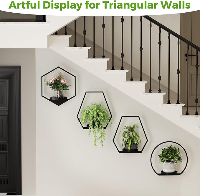 Wall Planters for Indoor Plants, Plant Frames Wall Decor Living Room Plant Stand Hanging Wall Plants Holder to Hold Large Pots Wall Plant Hanger Window Plant Shelves for Outdoor Entryway
