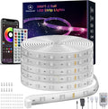 300ft Outdoor Led Strip Lights Waterproof, Ip68 Outside Led Light Strip Waterproof with Remote and App Control, Exterior Led Rope Lights Music Syne RGB Strip Lights for House Decor (2*150ft)