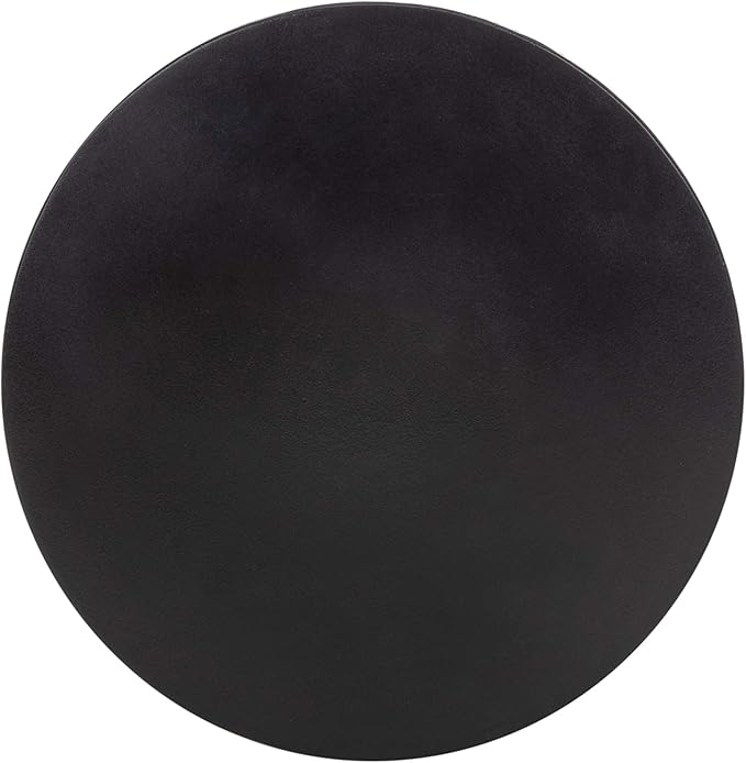 Safavieh Outdoor Athena Black Modern Concrete Round Accent Table