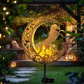 Solar Lights Outdoor Waterproof - Moon & Horse Landscape Lighting, Weatherproof SolarGarden Stakes with 8-10H Auto On/Off, Decorative Pathway Markers for Driveway/Walkway/Equestrian Farms