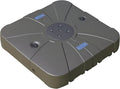 Outsunny Square Cantilever Patio Umbrella Base with 4 Wheels for Easy Moving, Heavy Duty Umbrella Stand Weight, 330 lb Capacity Sand or 249 lb Capacity Water, Coffee