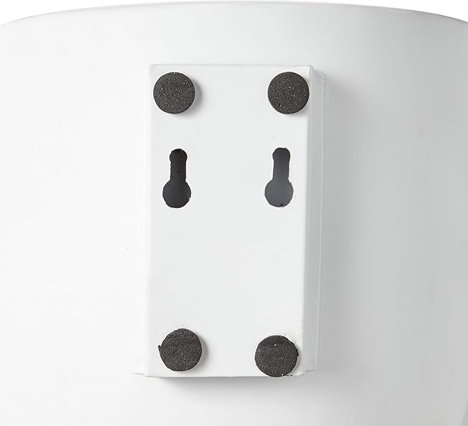 Deco 79 Metal Indoor Outdoor Wall Planter Indoor Outdoor Floating Hanging Planter, Set of 3 Plant Hanger 9", 7", 6"H, White