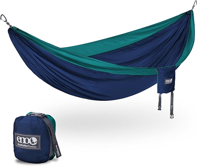ENO, Eagles Nest Outfitters DoubleNest Lightweight Camping Hammock, 1 to 2 Person, Special Edition Colors, ATC