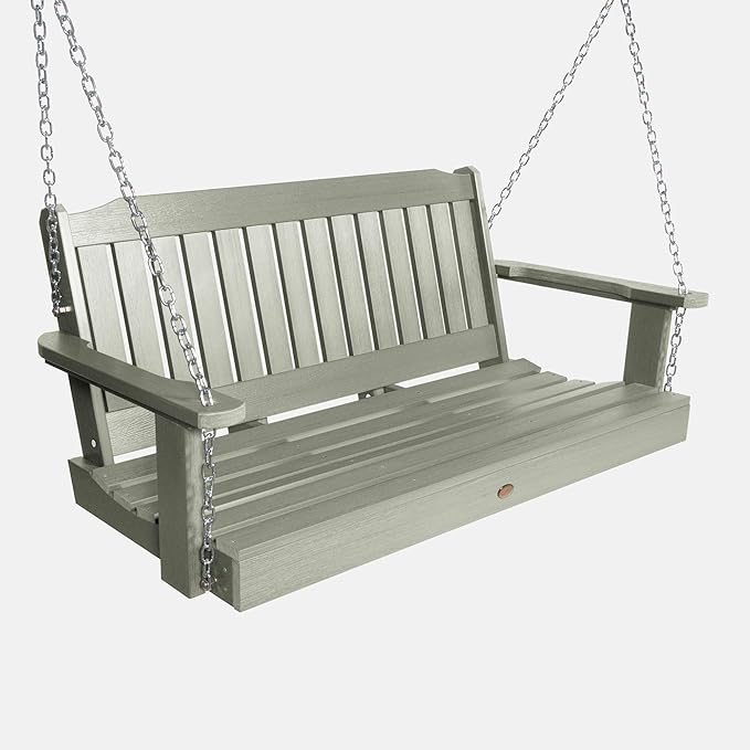 Highwood Lehigh Porch Swing, 4 Feet, Eucalyptus