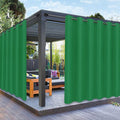PureFit Outdoor Curtains for Patio Waterproof Weatherproof, UV Resistant Outside Curtains for Gazebo, Front Porch, Pergola, Sun Blocking Privacy Curtain, 100W x 108L inch, 1 Panel, Green