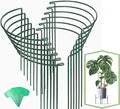 Joyhalo 12 Pack Plant Support Stakes, 16 Inch Plant Stakes for Outdoor Plants, Peony Cages and Supports, Peony Cage with 15 Pcs Twist Ties, Flower Stakes Peonies Support Cages for Plants