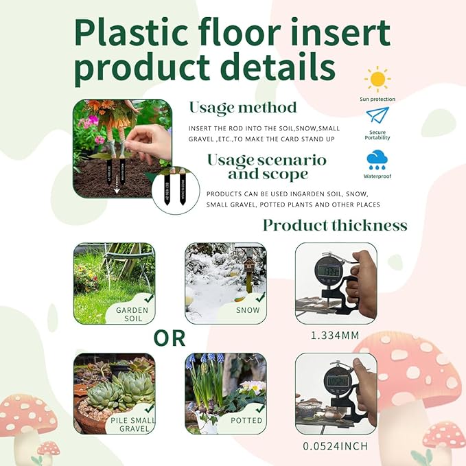Fairy Garden Stake Decor, Acrylic 2D Garden Fairy Decoration, Fairy Garden Accessories for Outdoor Indoor Yard Lawn Pot Plants (Floral Girl)