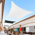 Royal Shade 16' x 20' White Rectangle Sun Shade Sail Canopy Outdoor Patio Fabric Screen Awning RTAPR1620 - UPF50+ 95% UV Blockage, Heavy Duty, Water & Air Permeable (We Make Custom Size)