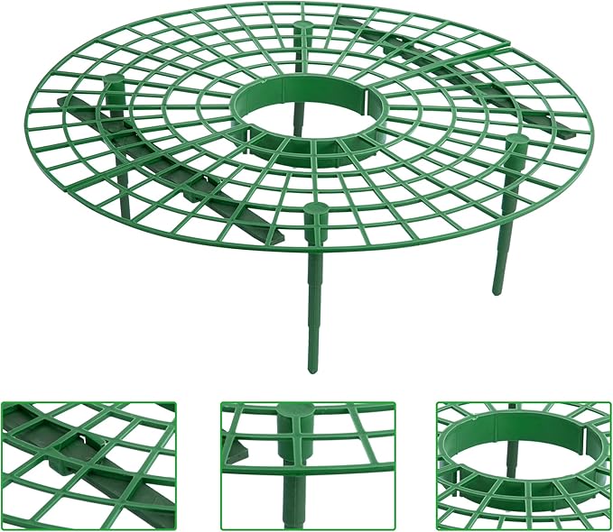 Iceyyyy 10 Pack Strawberry Plant Support - Large Size Strawberry Growing Racks - Strawberry Growing Frame for Keeping Garden Strawberry Clean