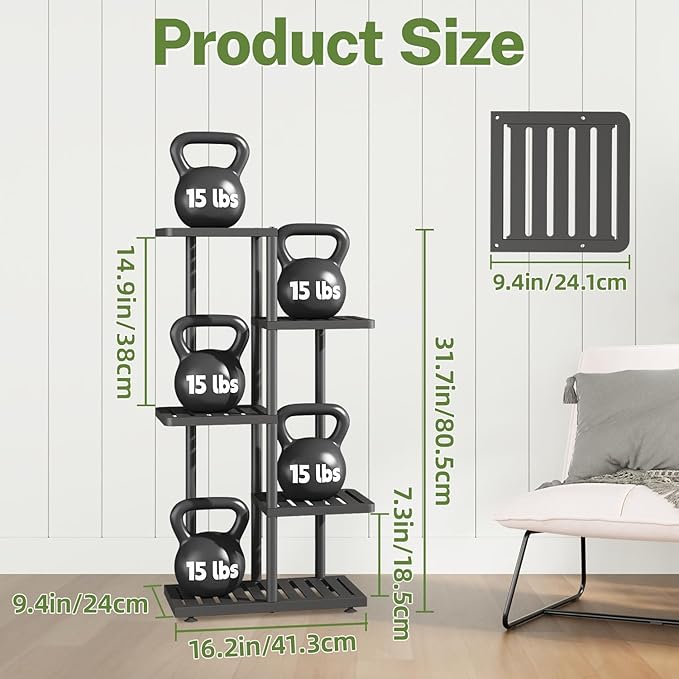 iDavosic.ly Plant Stand Indoor Outdoor, 4-Tier Tall Metal Flower Shelf for Heavy-Duty Large Planters, Corner Orchid Display Rack for Living Room Balcony Patio Porch, Space Saving, Modern Black