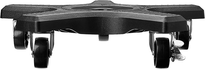 Bosmere 16" Plant Caddie - Heavy-Duty Rolling Plant Stand with Locking Wheels, 500 lb Capacity – Durable Plant Caddy for Indoor/Outdoor Use, Black