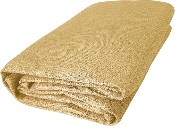 LOVE STORY Balcony Privacy Screen, 3'x10' Sand Deck Shield Screen Fence Cover (HDPE),UV Protection and Weather-Resistant,3 FT Height for Deck, Patio, Backyard, Outdoor Pool, Porch, Railing,